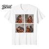 Loose Fit Tee Shirt Monkey Team Punch T-Shirt Round Neck Short Sleeve Cute Macaque And Orangutan Summer for Men Teens Street Wear Fashionable