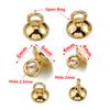 20pcs Gold Color Stainless Steel Beads End Caps Pearl Beads Charms Pendants for DIY Earrings Necklace Jewelry Making Components