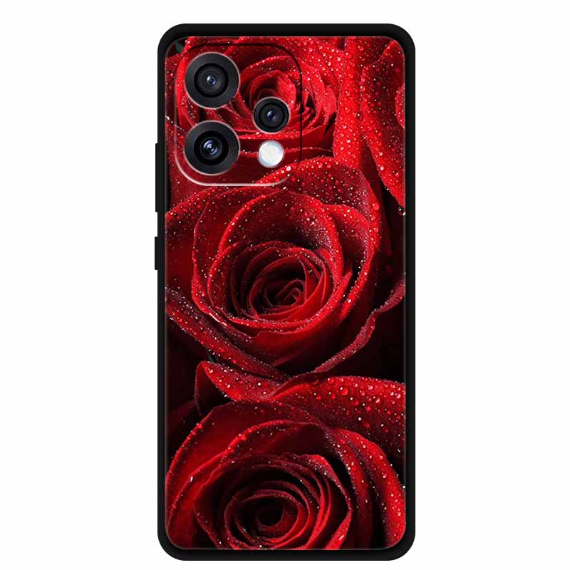 For Oppo Reno15 5G Case Coque Black Soft TPU Silicone Phone Case For Oppo Reno 15C Back Covers Case 6.59" Shockproof Fundas Para