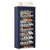 Miling 10-Tier Shoe Rack with Dust Cover