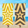 Towel Textile Bathrobe Beach Five-pointed Quick-Drying Lightweight Portable Camping Stars Concentric Swim Colorful Pool Travel