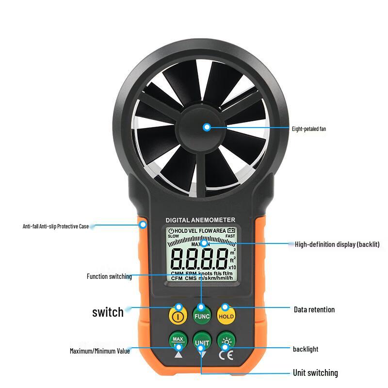 Onika HY6252A Portable Digital Anemometer (CN version)
