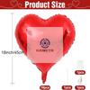 10PCS 18 Inches Large Foil Red Heart Shaped Balloons For Valentine's Day Wedding Shower Anniversary Engagement Decoration