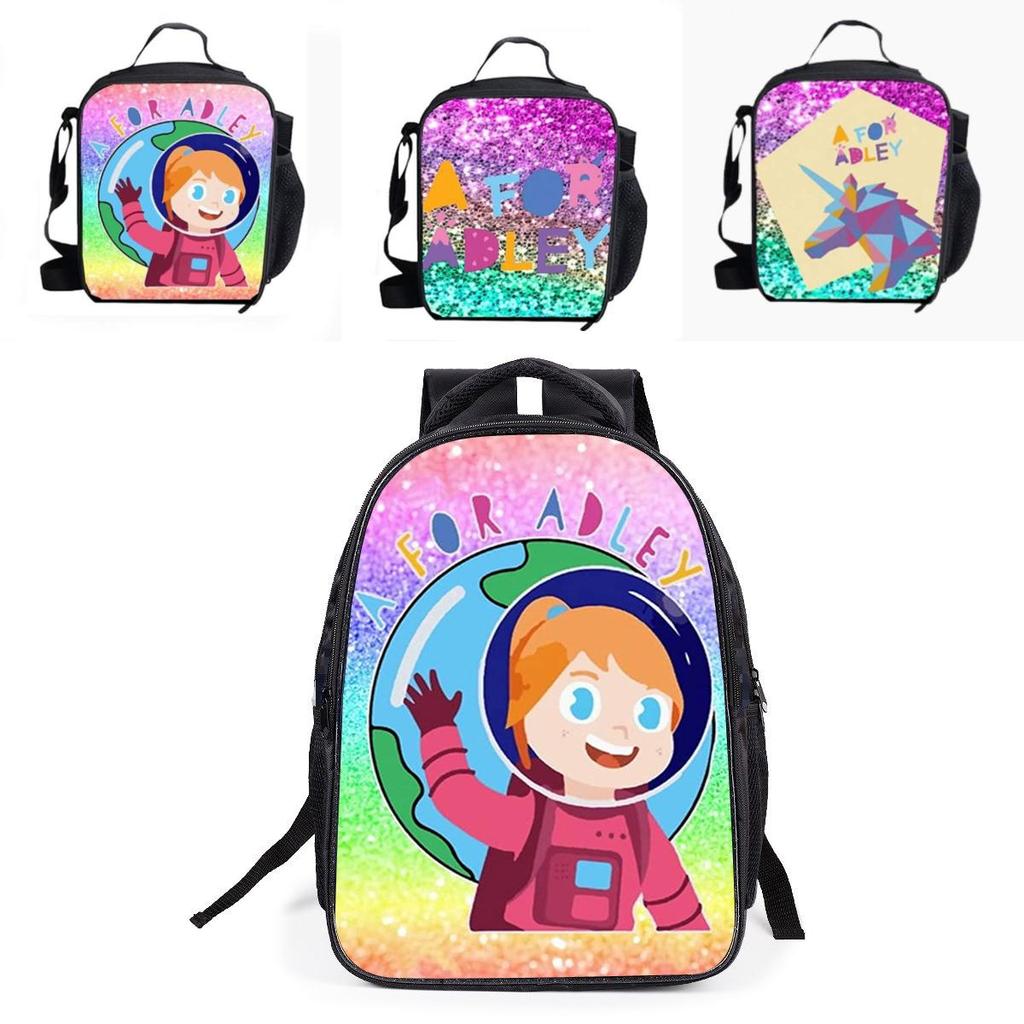 Afor Adley School Backpack Set For Kids Large Size 20-35l Capacity Zipper Closure