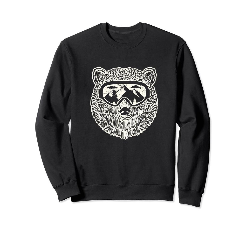 Snow Bear Ski Snowboard Trendy Lodge Shirt Winter Sweatshirt