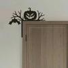 HELLOYOUNG CIFbuy Glow Dark Evil Pumpkin Wall Art, Rustic Metal Halloween Decor, Scary Jack Lantern, Holiday Gift for Christmas New Year
