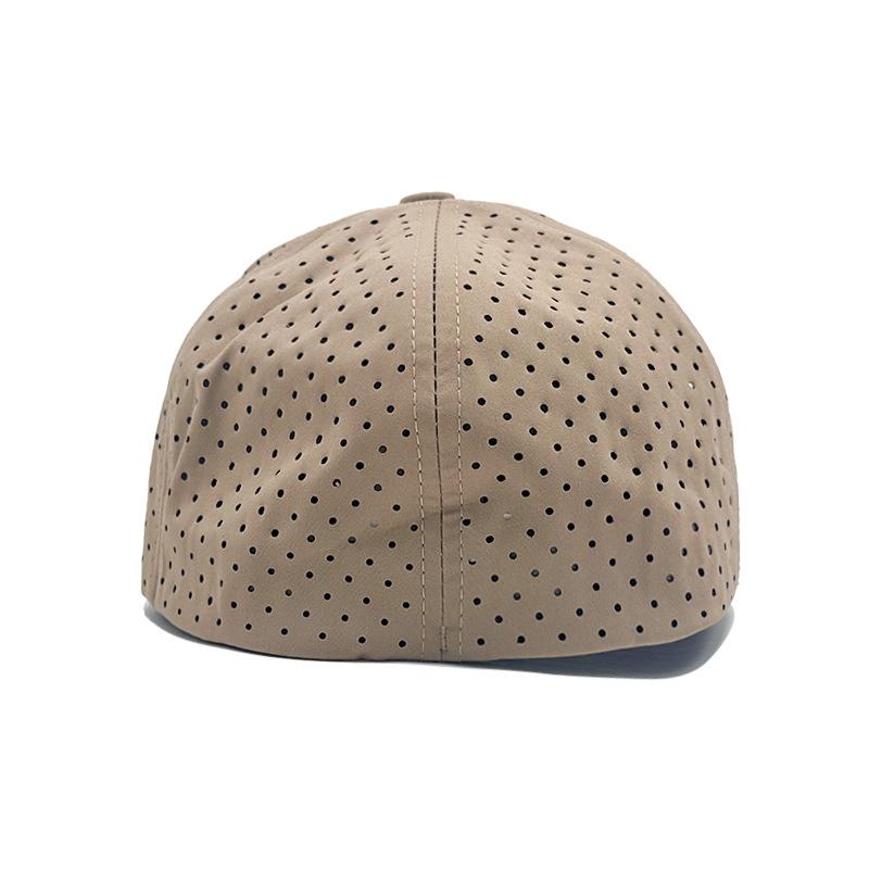 Hip Hop Full Seal Hat Summer Outdoor Visor Stretch Solid Color Cap Mesh Breathable Flat Brim Hat