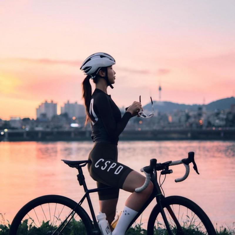 CSPD Milk Silk Slim Tight Breathable Men Women's Long-sleeved Shirt Road Bike Cycling Clothes