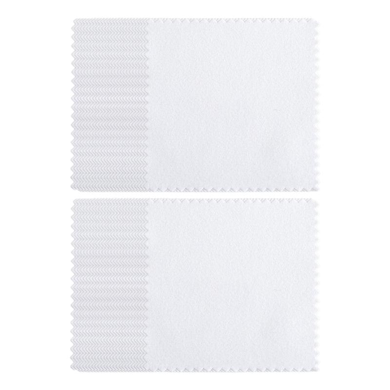 50PCS Practical Jewelry Cleaning Fabric Polishing Cloth 17 Color Option Jewelry Buffing Accessories for Various Bangles