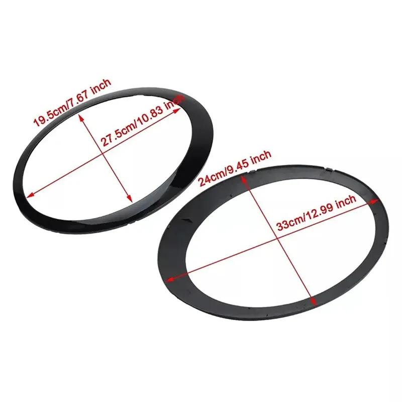 Car Headlight Frame Trim Ring Cover Fit For BMW Mini Cooper R50 R52 R53 2001-2006 63126917835,63126917836 Automobile Accessories