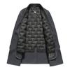 Herren Wollmantel doppelseitig Mittellanger Anzugkragen Business Casual Daunen abnehmbares Futter Wolljacke Übergröße