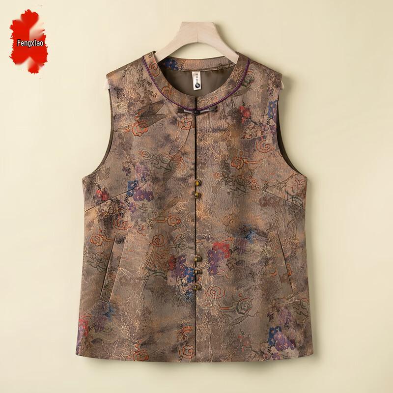 

Стильный осенний жилет для пожилых женщин 3XL