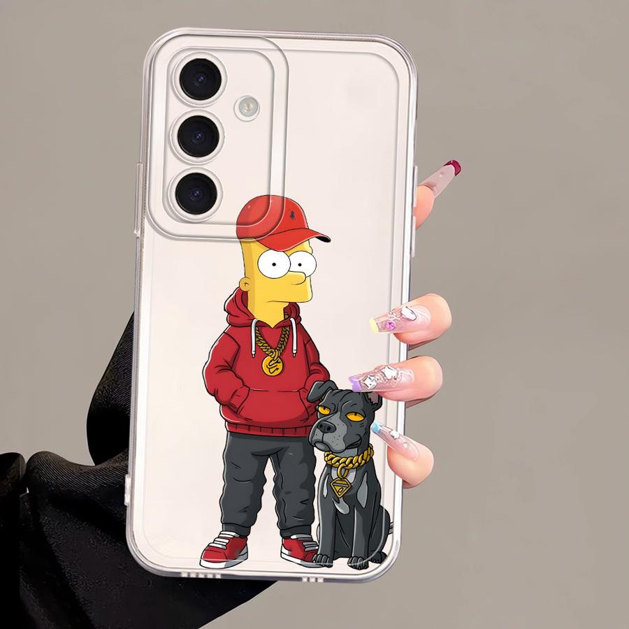 Cartoon The S-simpsons Phone Cover Case for Samsung Galaxy A25 A51 A33 A52 A26 A24 A52 A31 A14 A16 A54 A15 A55 A23 A34 A35 A36