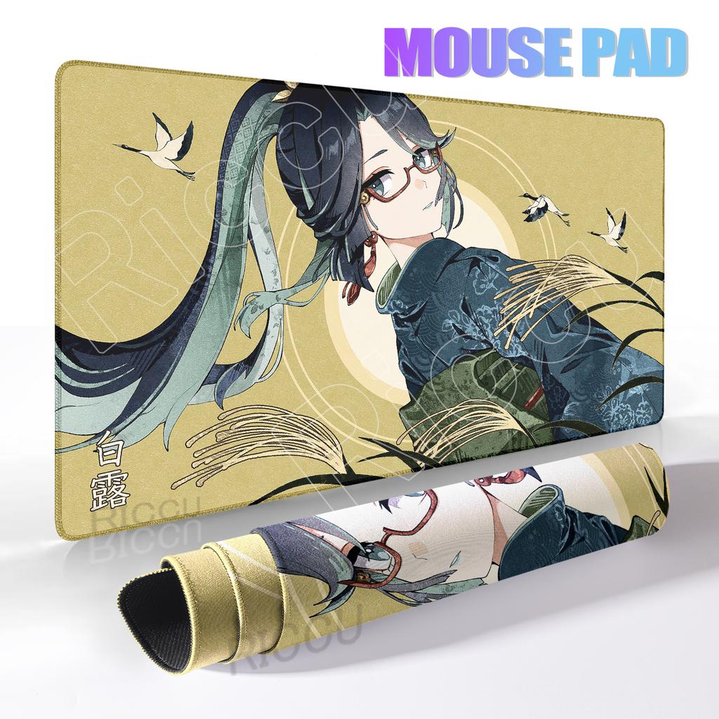 Game Large Mousepad Genshin Impact Mouse Pad Extra Kawaii Computer Keyboard Desk Mat XXL E-Sports Deskmat Gaming Accessories Pad