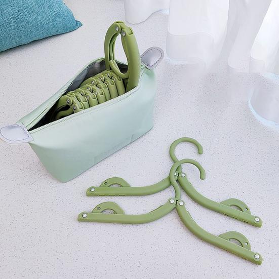 Folding Rack Storage with Hook Head Clothes Bag Closet Organization Accessory