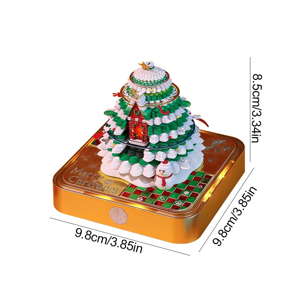 2025 Time Piece Calendar with LED Light Christmas Creative Desk Calendar Gift for Christmas Housewarming Desktop Decoration