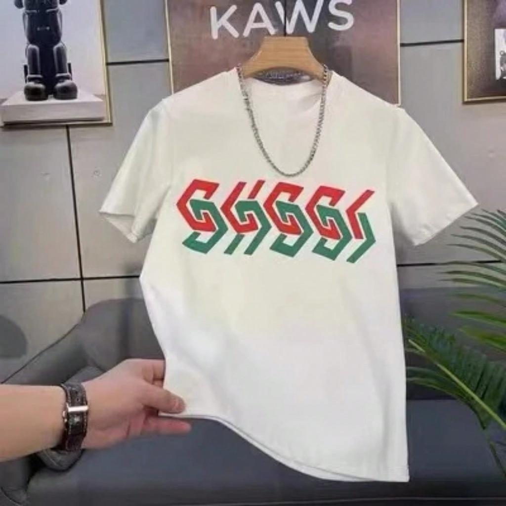 2025 Sommer Bedrucktes Herren Neues Baumwolle Rundhals Marke Kurzarm T-Shirt Oberteil Vielseitig Ins Herren T-Shirt