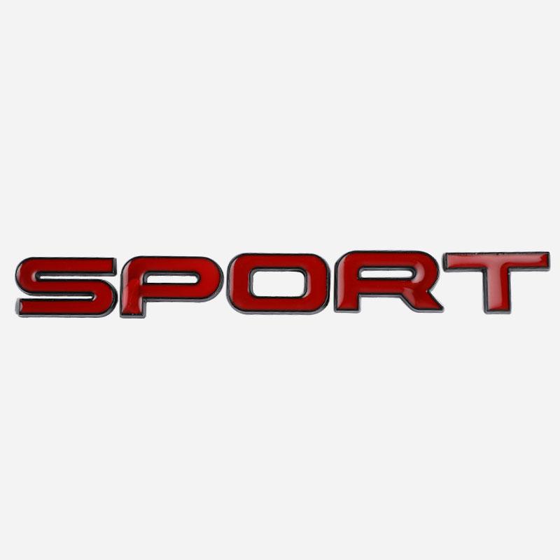 Auto Metal SPORT Premium Car Side Fender Rear Trunk Emblem Badge Decal Car Sticker 3D