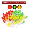 3mm & 5mm LED Light Bulb Pack - Red, Green, Yellow, Blue, White Luminous Diode Components