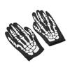 Halloween Skeleton Gloves and Skull Face Mask Set Haunted House Bar Party Character Playing Scary Scene Photo Props