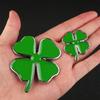 Universal Lucky Metal Car Emblem Side Marker Sticker Car 3D Four-Leaf Clover Sticker Body Side Label Scratch Cover Gift