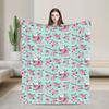 Super Soft Blanket Travel Courage Cowardlys Dog Throw Blanket Cartoon Flannel Bedspread For Living Room Novelty Sofa Bed Cover