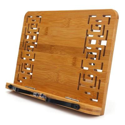 Składany podręcznik na tablet / stojak na dokumenty muzyczne Podpórka na biurko z eleganckim wzorem Retro Hollow