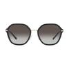 MICHAEL KORS Temple Logo Metal Irregular Sunglasses Women's Black