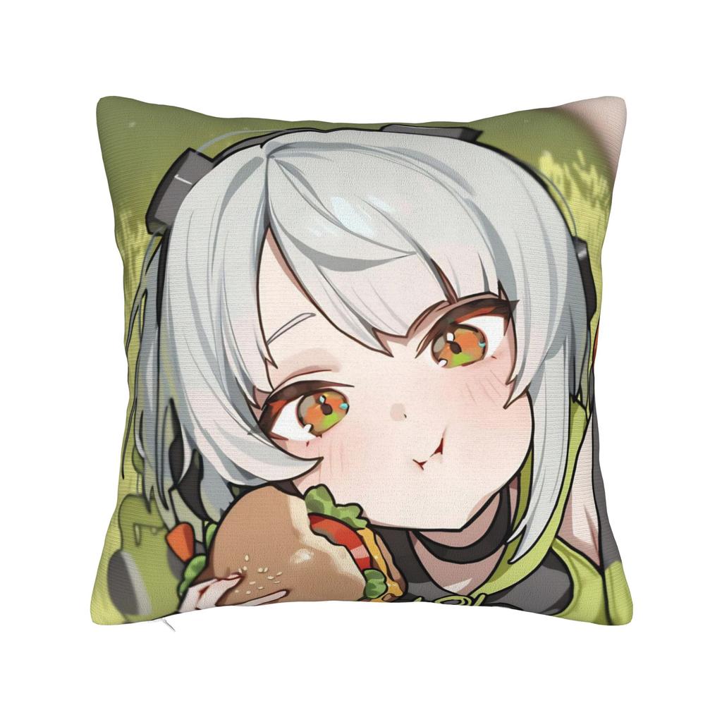 Zenless Zone Zero Cute Belle Pillowcase Printed Polyester Cushion Cover Decor Throw Pillow Case Cover Home Square 45*45Cm