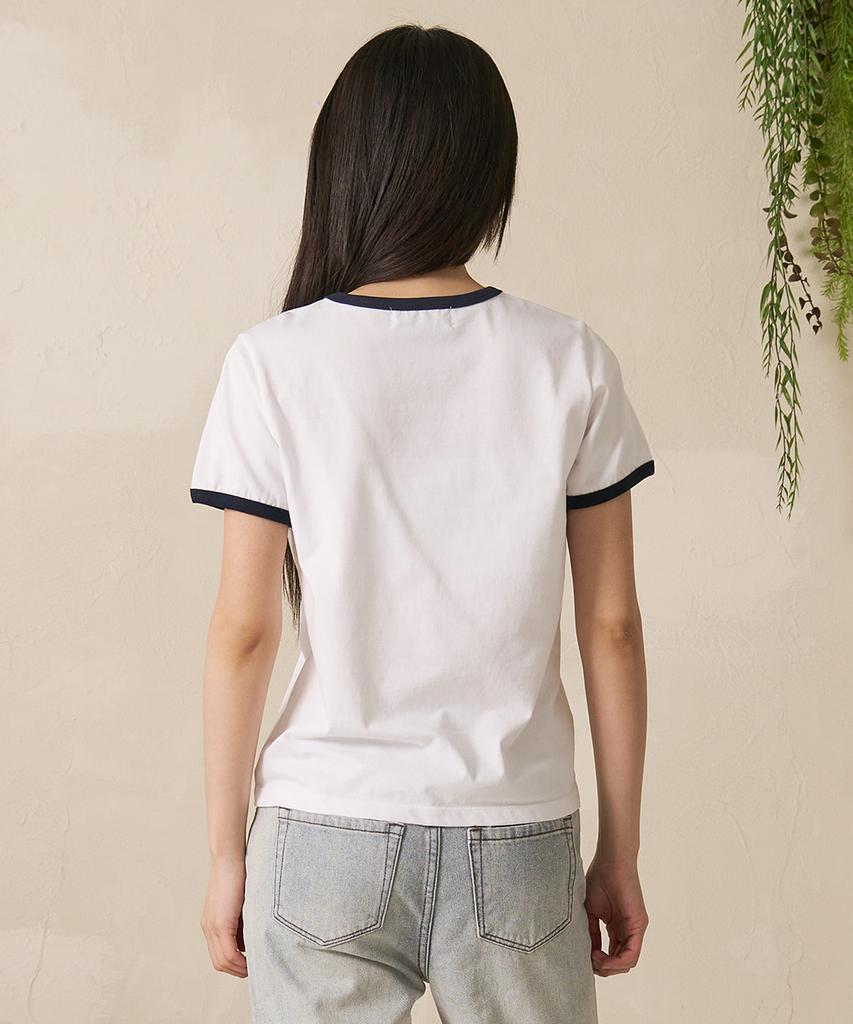 FDR Stitch_Sunny Donut Ringer Tee White