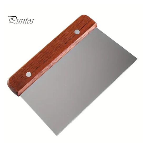 

Скребок для теста, измельчитель из нержавеющей стали, многоцелевая кухонная утварь для хлеба, выпечки и пиццы коричневый