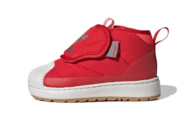 Adidas Originals SUPERSTAR 360 High top Toddler Shoes Red Infant And Toddler FW1120 21