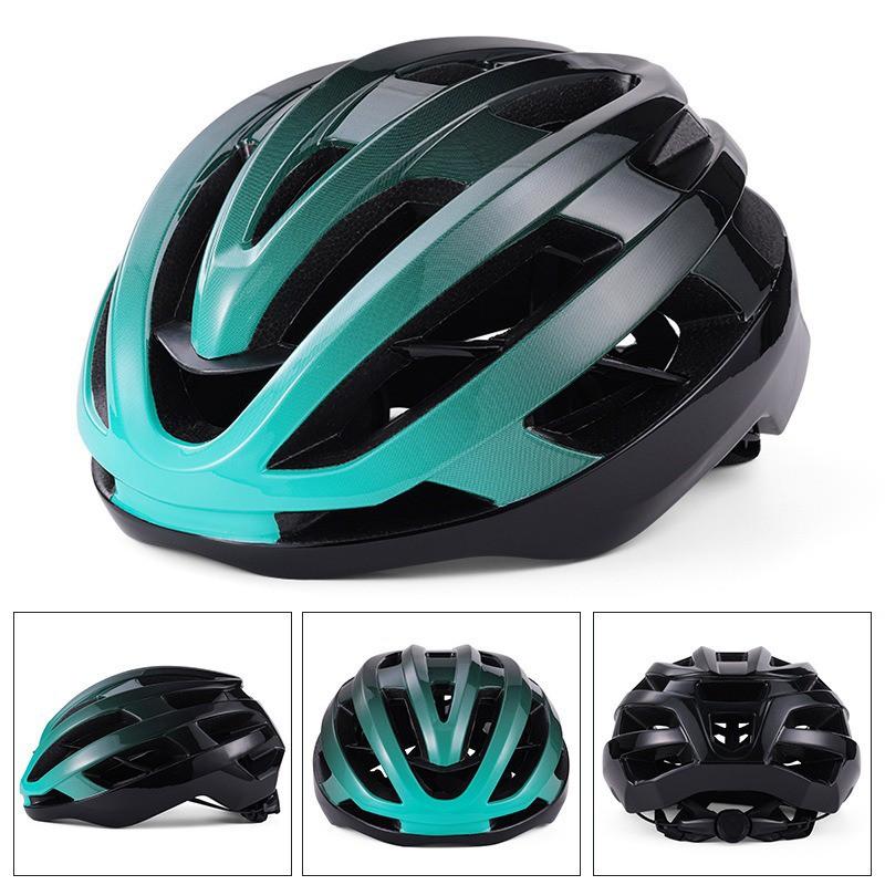 Unisex Cycling Helmet Mountain Road Bikes Integrated Spine Design Full Molded EPSPC Shell With Rear LED Light
