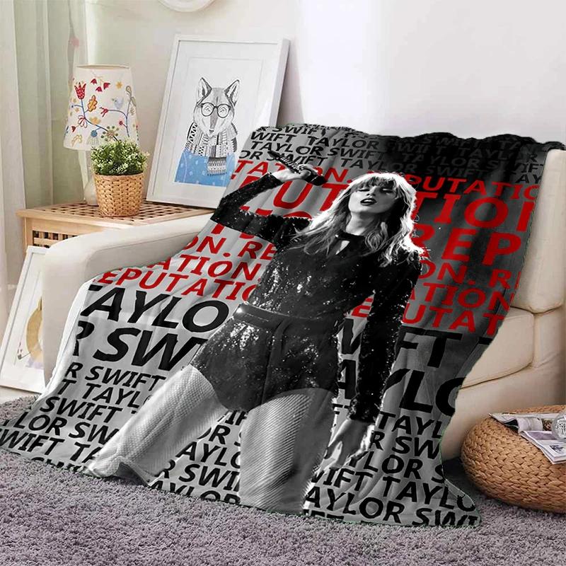 

3D S-Swiftt Fashion Star Blanket,Soft Throw Blanket for Home Bedroom Bed Sofa Picnic Travel Cover Blanket Kids Gift 75x90cm