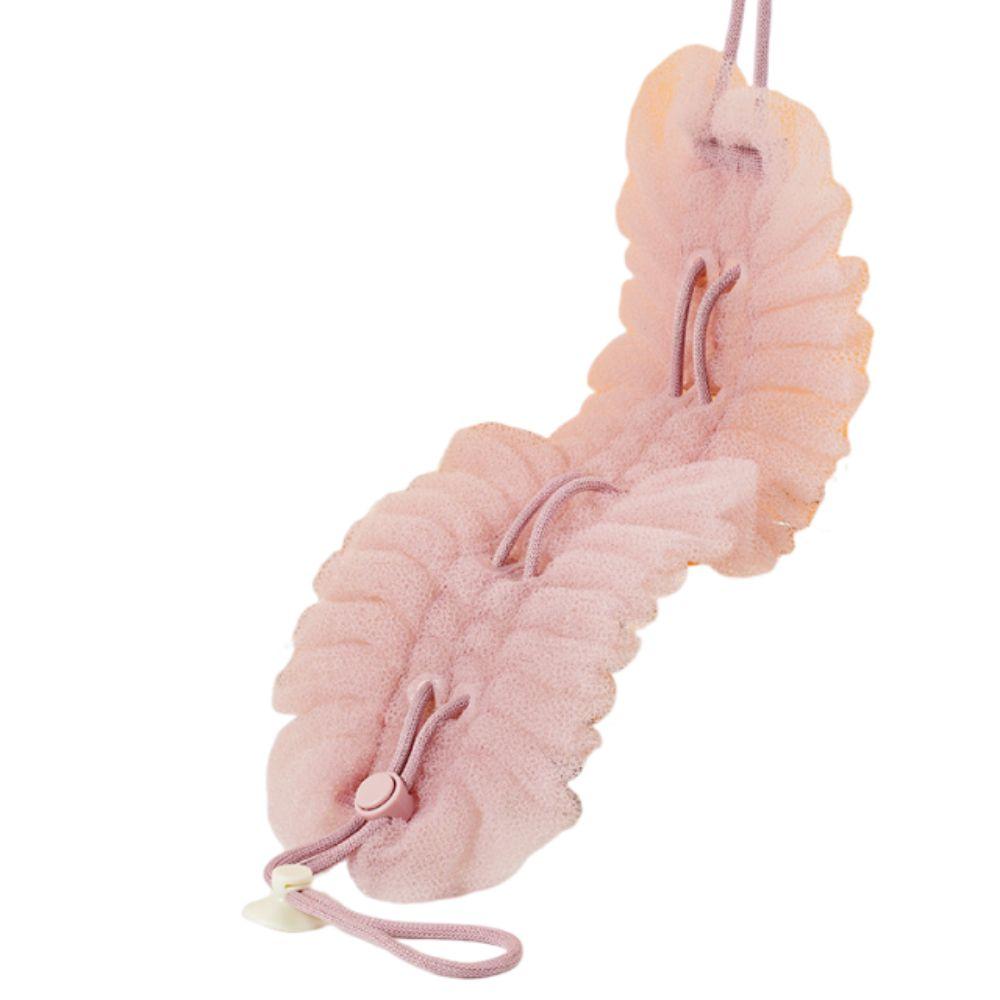 Reusable Back Exfoliating Scrubber 2in1 Bubble Bath Balls Scrubbing Back Strap  Household Use