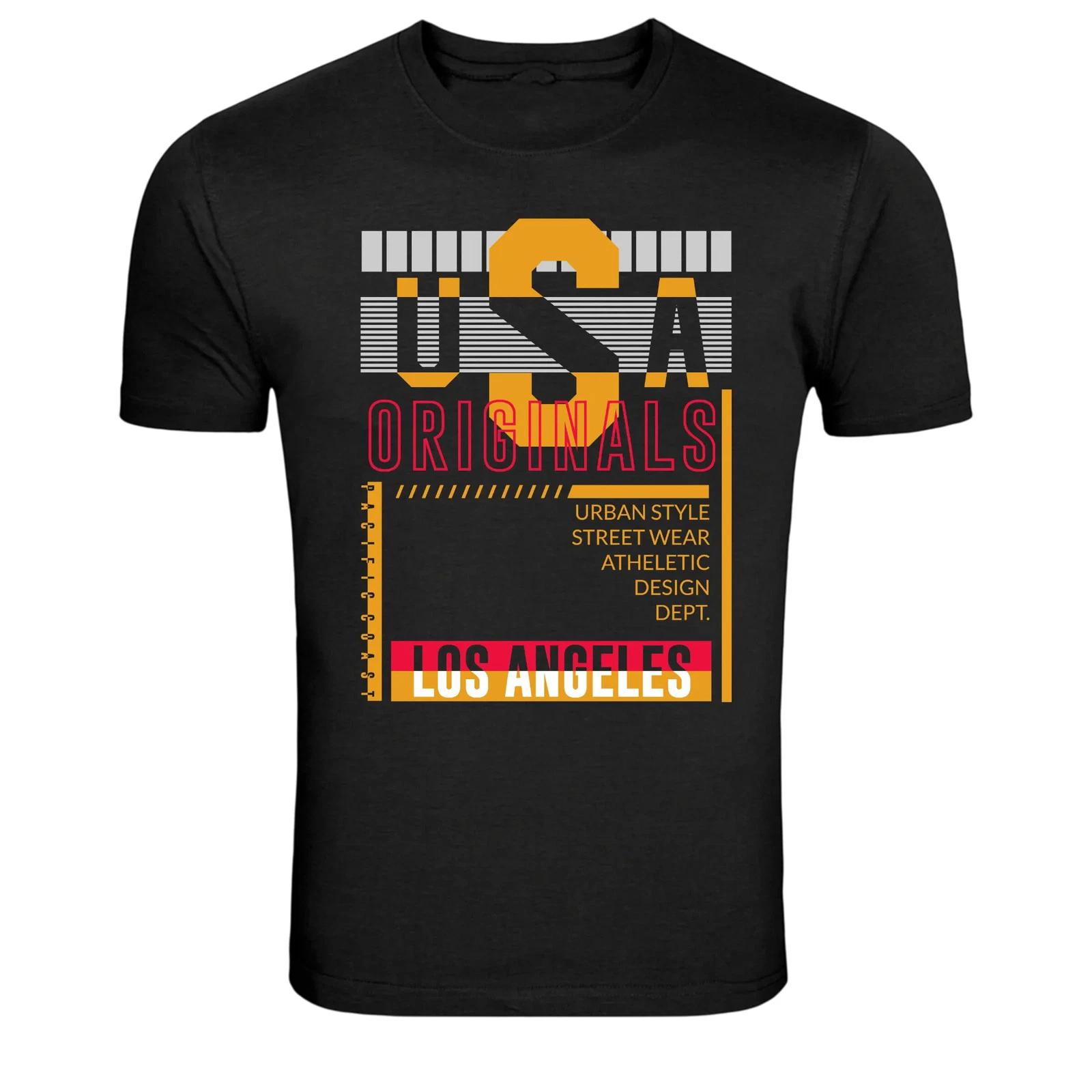 USA Originals Los Angeles Urban Streetwear Graphic T-Shirt LA Style Tee XL