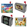 Mailbox Cover Spring Summer Floral Birds Mailbox Wrap Letter Post Box Cover Wrap Decoration for Outside Garden Yard Home Decor
