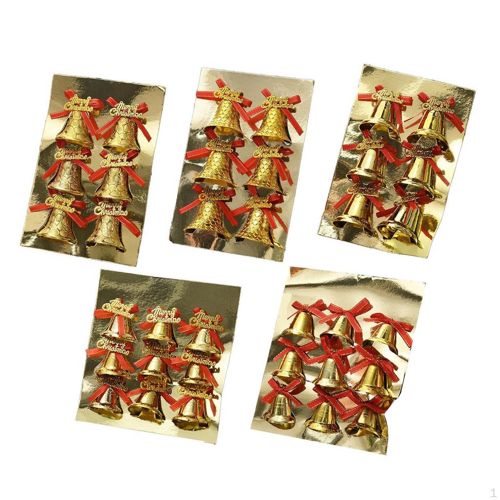36 Pieces Bell Christmas Ornaments Hanging Decorations Xmas Decor for Anniversary Birthday