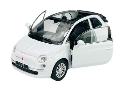 WELLY 2010 FIAT 500C BÍLÝ 1:34 43612