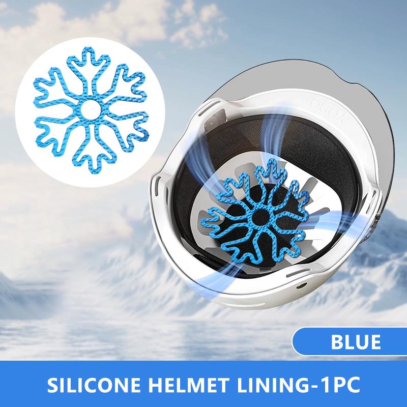 

SEAMETAL Мотоциклетный шлем Внутренняя подкладка Гибкая внутренняя силиконовая подкладка для шлема Внутренний протектор Набивка для шлема Мотоциклетный шлем 1pc синий