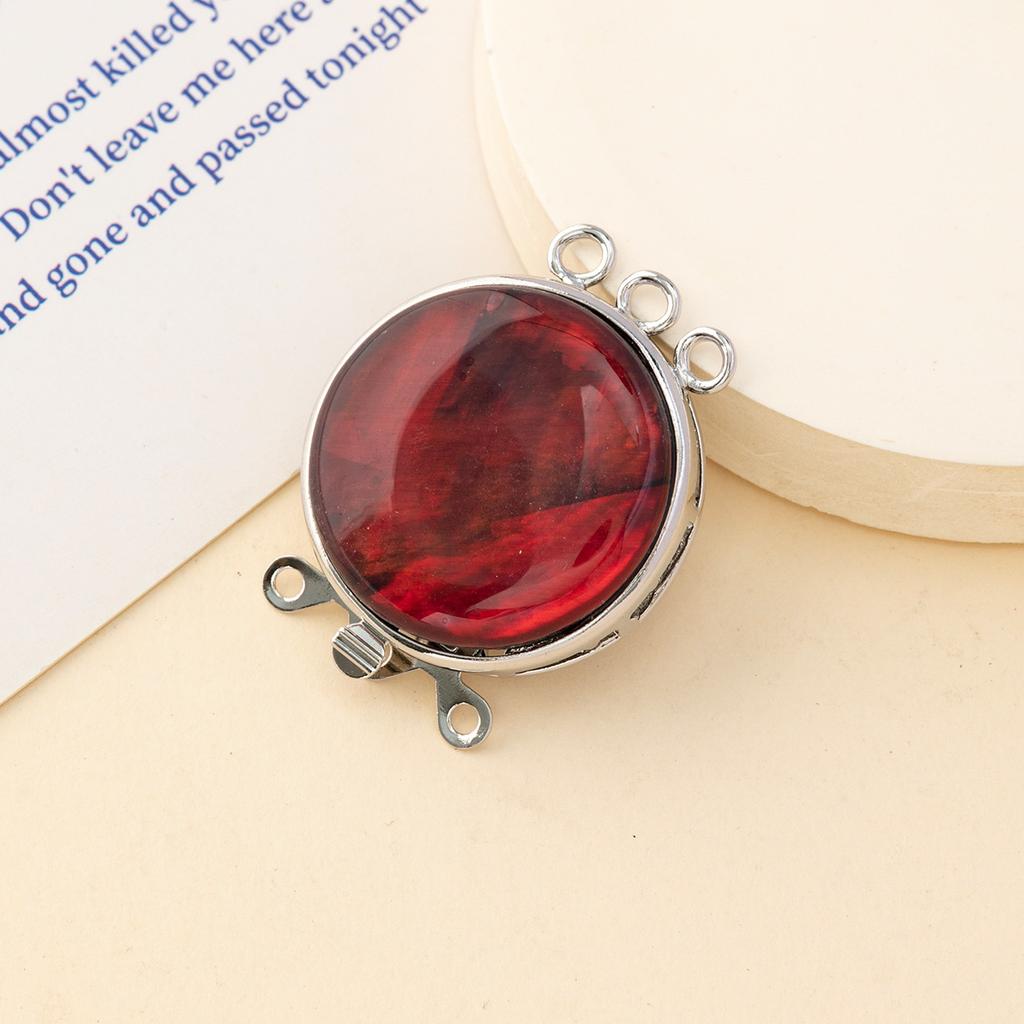 1Pc Round Natural Shell Pendant Connectors for DIY Unisex Necklace Bracelet Anklet Accessories, Creative Jewelry Making Halloween Christmas Gift Craft