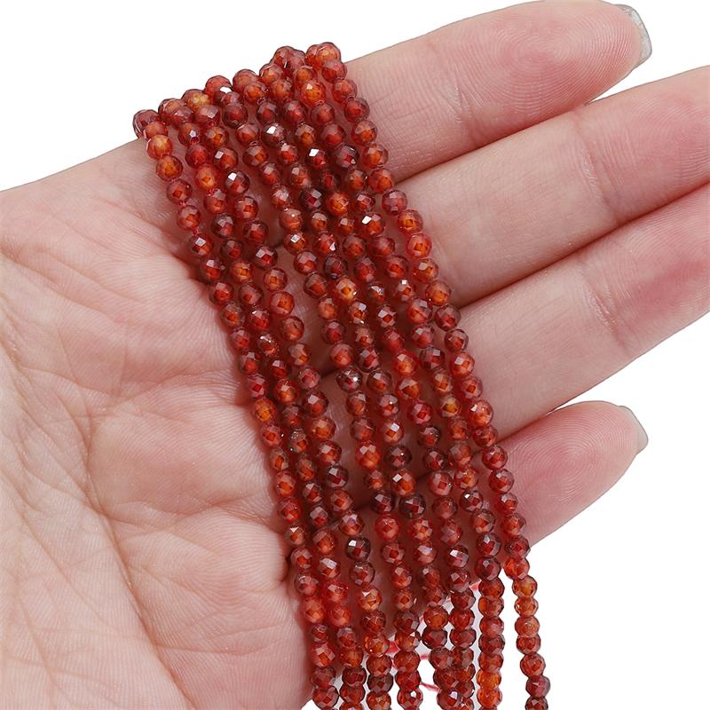 

3 мм 120 шт./пакет натуральный многоцветный циркон граненые круглые бусины для изготовления ювелирных изделий своими руками браслет серьги 3mm 120pcs красный