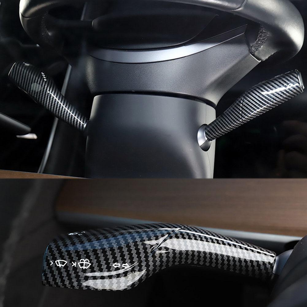 For Tesla Model Y 2025 2025 Full Package Trim Cover Of Carbon Fiber Matte Finish On Wiper Lever For Tesla Car Accessorie