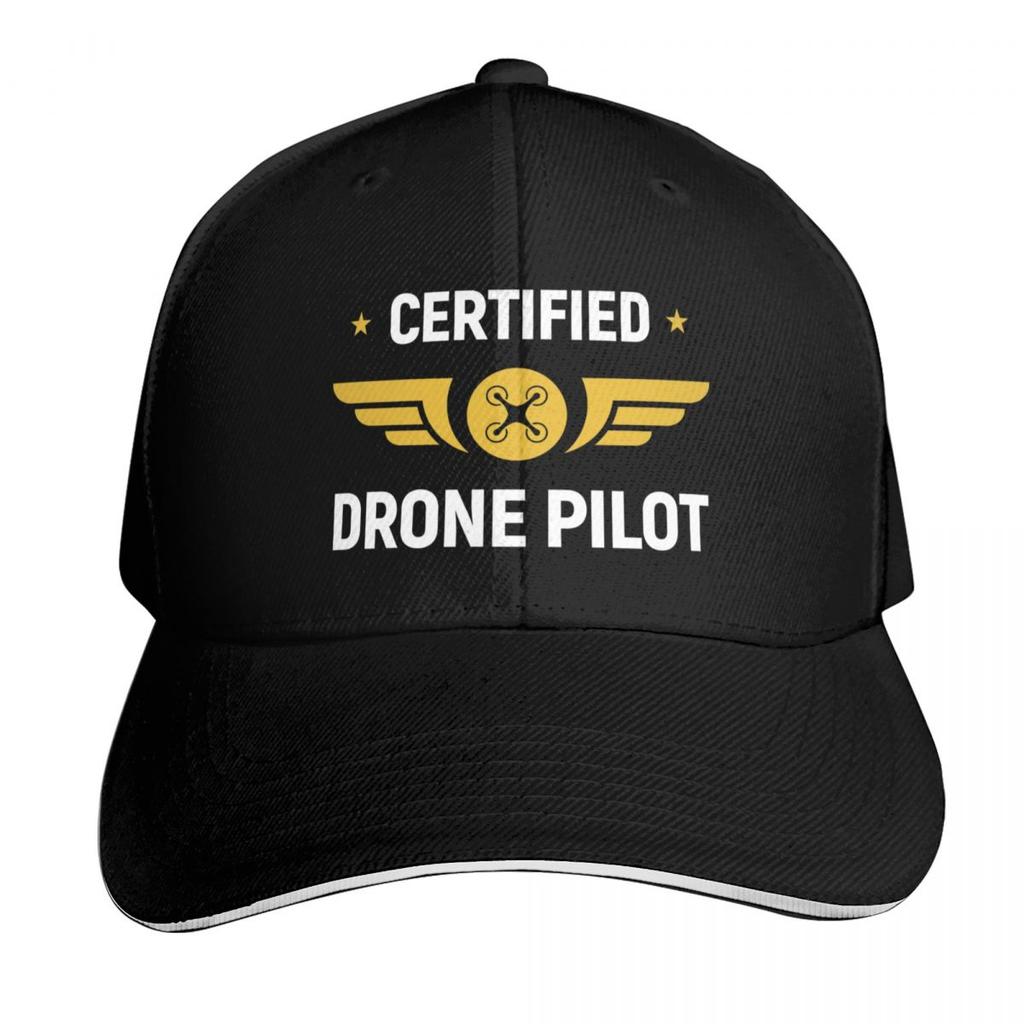 Certified Drone Pilot Baseball Cap Fashionable Dropshipping Trucker Cap Christmas Hat Unisexs Tennis Womens