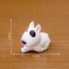 Desktop Ornament Fairy Garden Miniatures Cute Mini Bullhead Terrier Dog Figurines Micro Landscape Car Dashboard Home Accessories