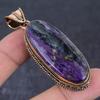 Russian Charoite Handmade Copper Jewelry Pendant 2.64" r5q28