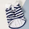 Hot Sale Three-Color Striped Dog Pet T-shirt for Spring Summer Leisure Premium Pet Clothes