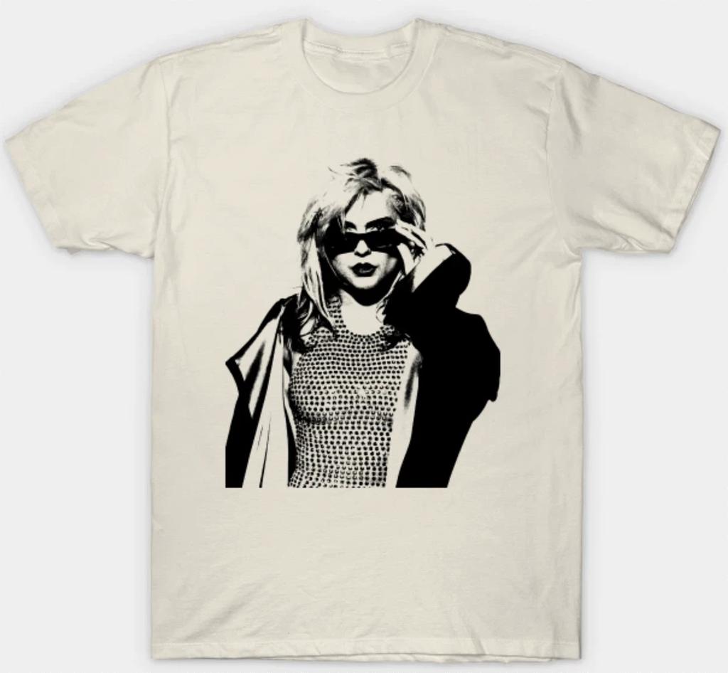 Blondie Amerikanische Rockband Kurzarm T-Shirt Herren Unisex S-3XL Beige Fan-Kunst