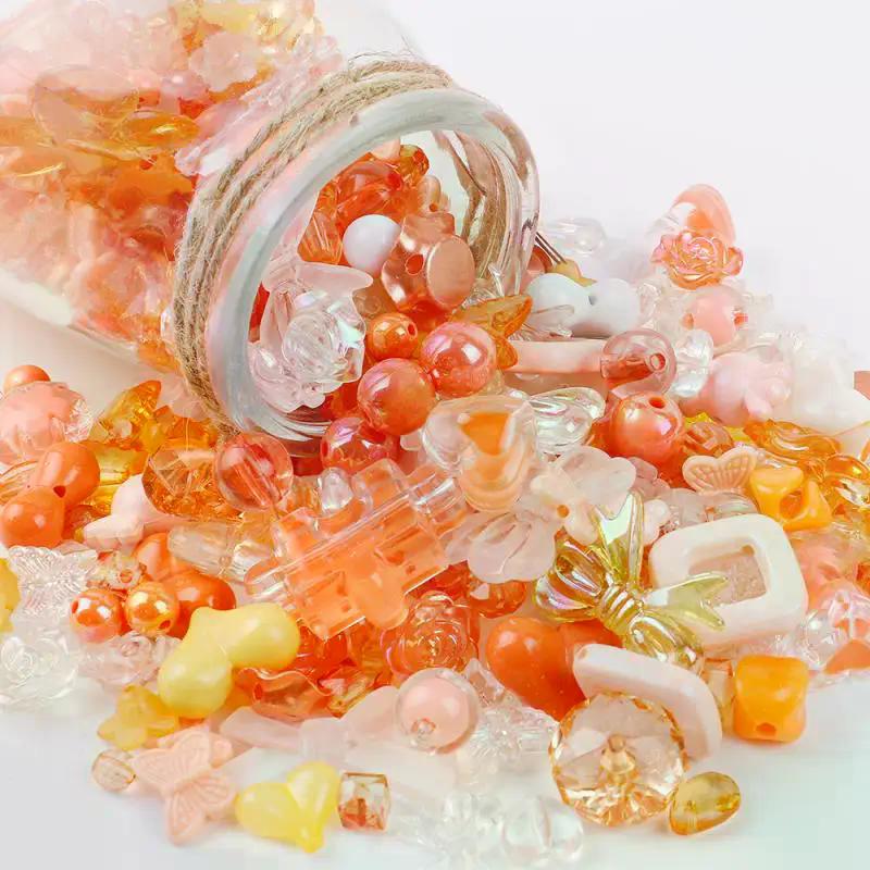 40g Mixing Style Candy Color Acrylic Bow Beads | DIY Phone Chain/Jewelry Making Kit