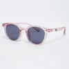 [ALO] AL3303 1515 Lilsan Clear Boston Frame Transparent Pink Sunglasses